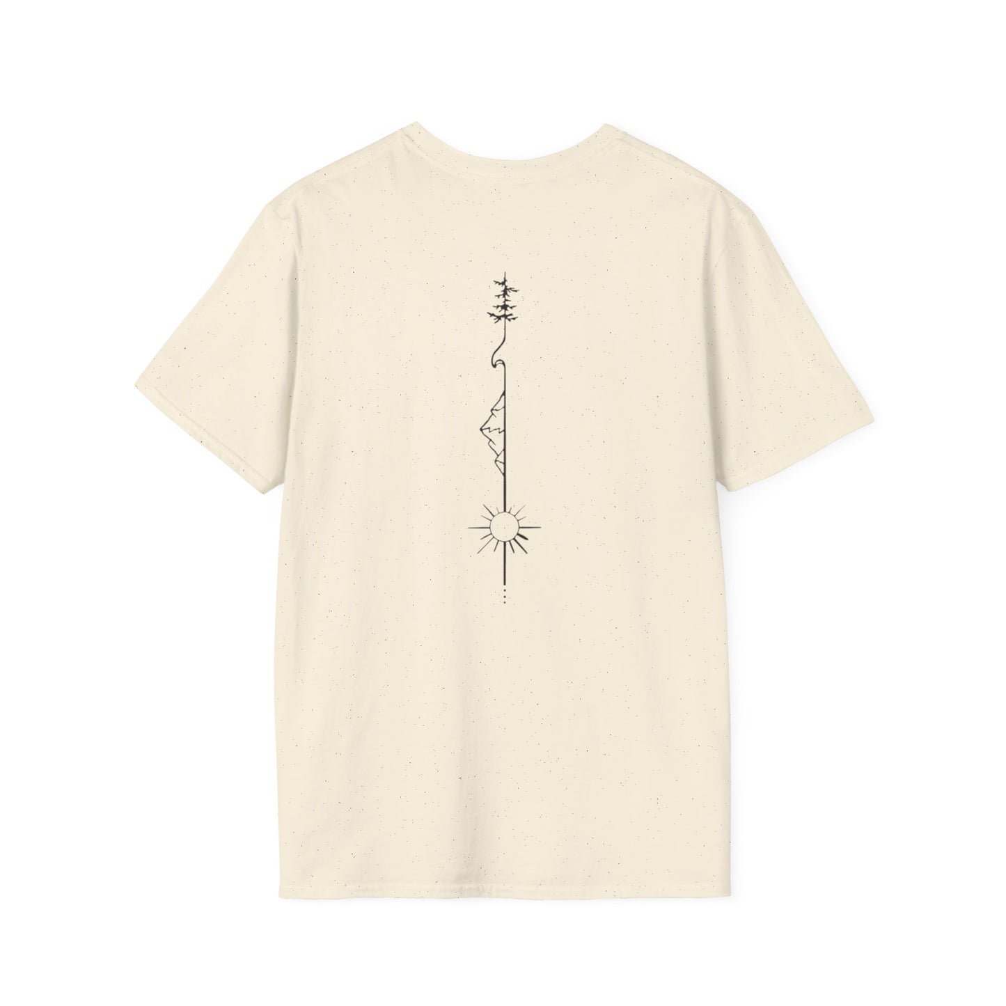 Both Side Design Patience Planet T-Shirt — Minimalist Saturn Clock Graphic Tee