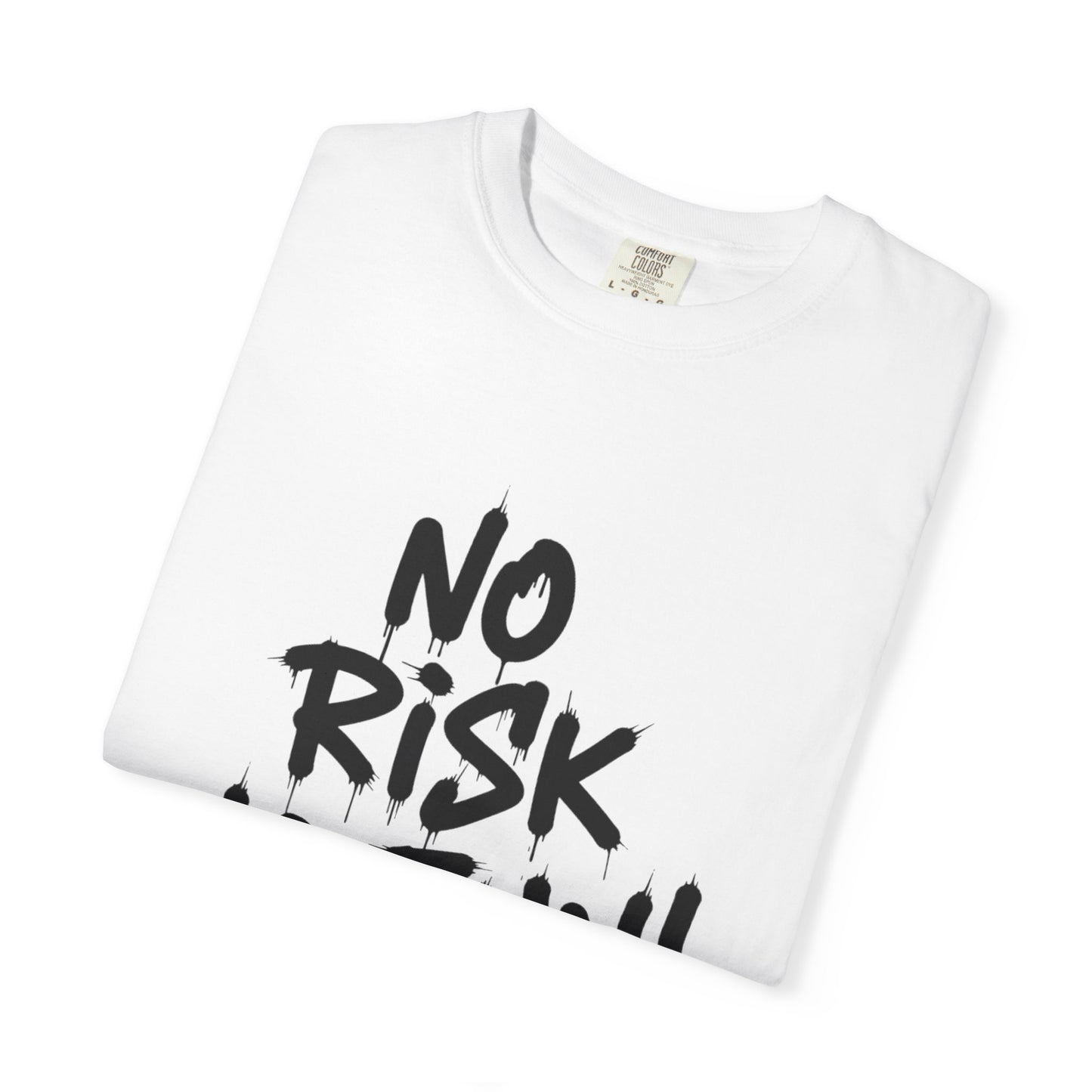 Unisex T-Shirt — "No Risk No Fun" Bold Graffiti Print GYM T-SHIRT
