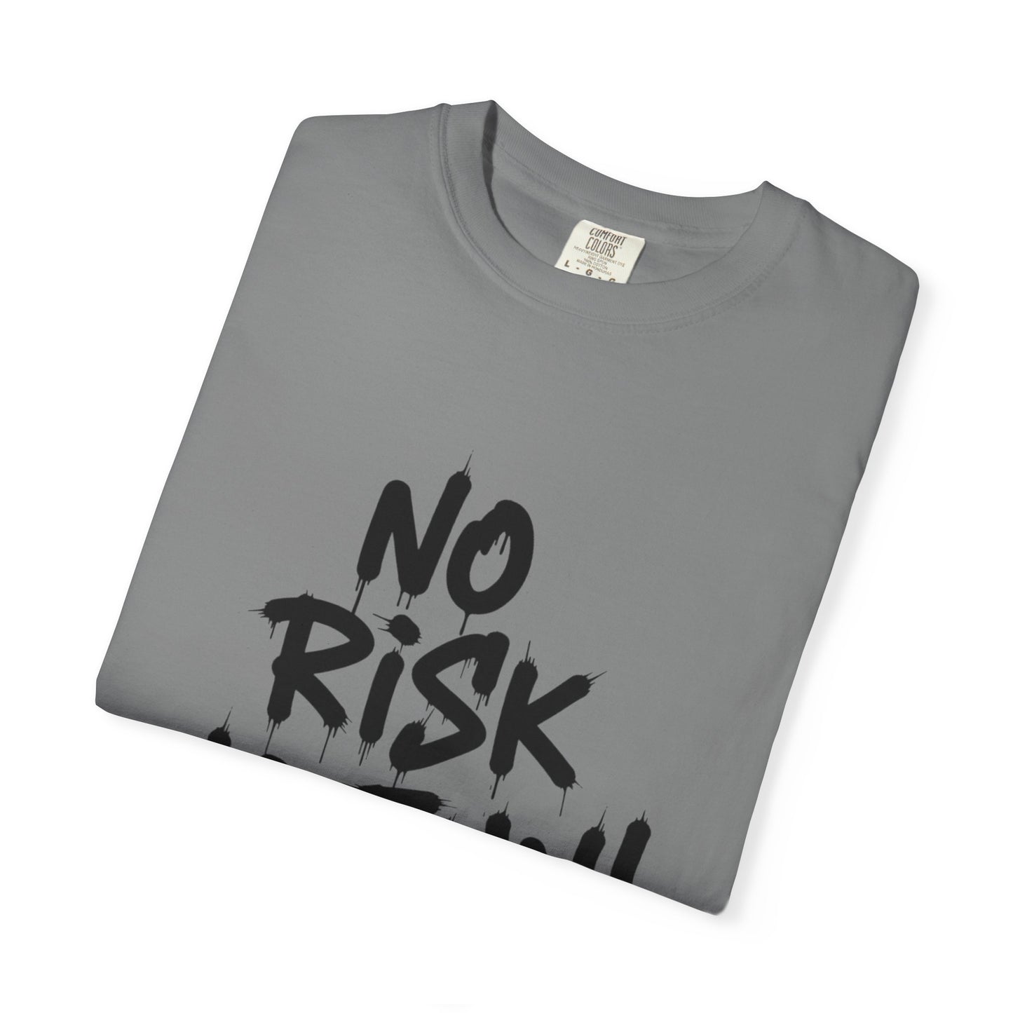Unisex T-Shirt — "No Risk No Fun" Bold Graffiti Print GYM T-SHIRT