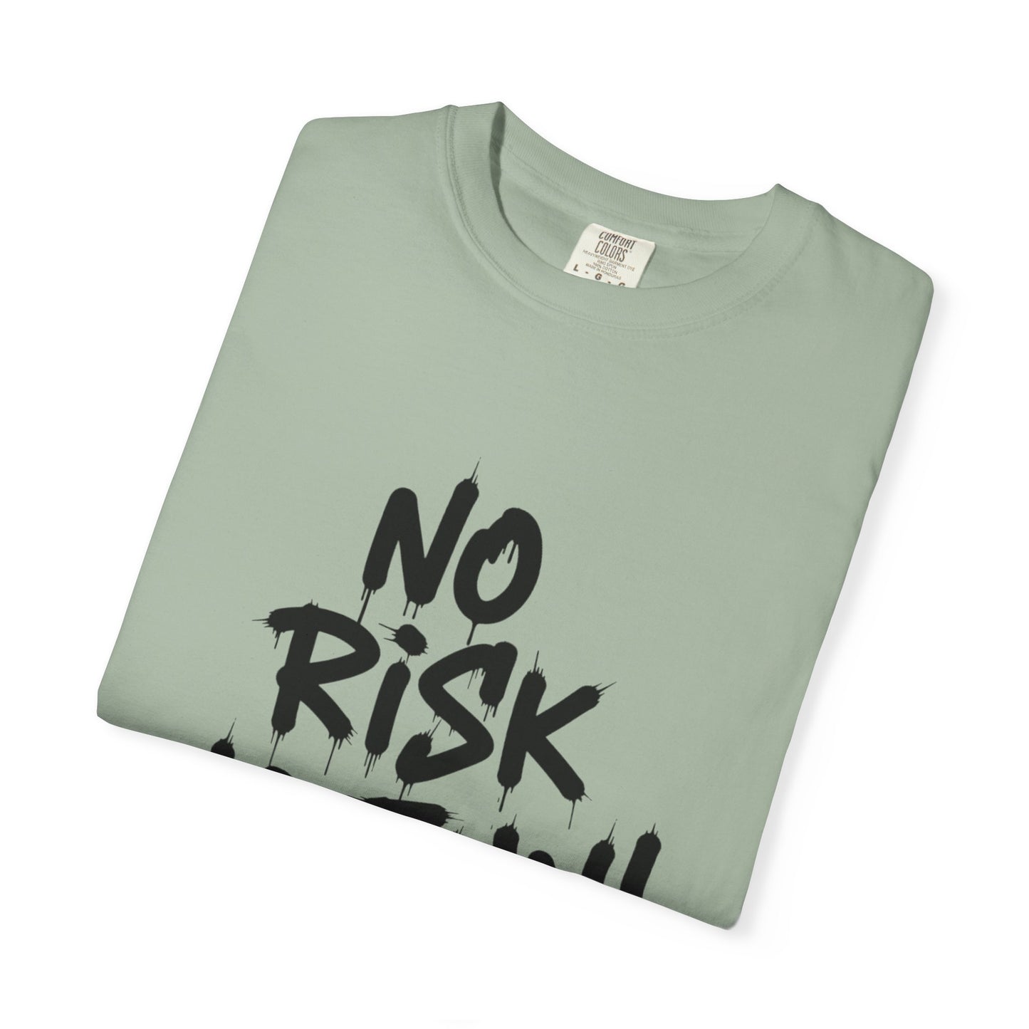 Unisex T-Shirt — "No Risk No Fun" Bold Graffiti Print GYM T-SHIRT