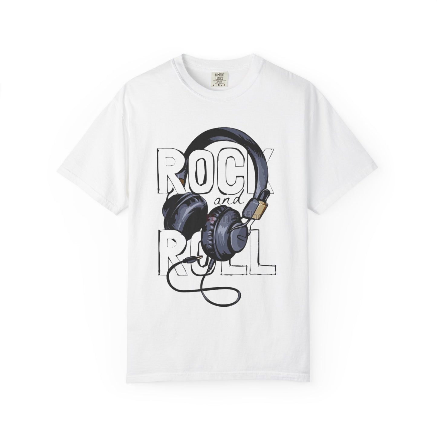 Rock and Roll Headphones T-Shirt — Vintage Music Tee for Music Lovers