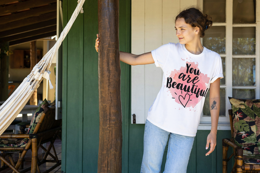 You Are Beautiful Tee — Inspirational Women's Graphic T-Shirt