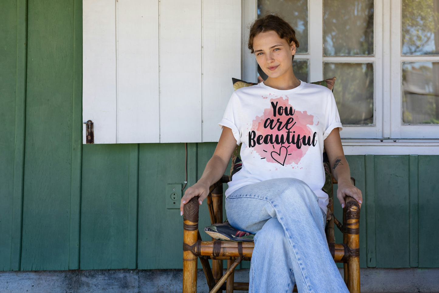You Are Beautiful Tee — Inspirational Women's Graphic T-Shirt