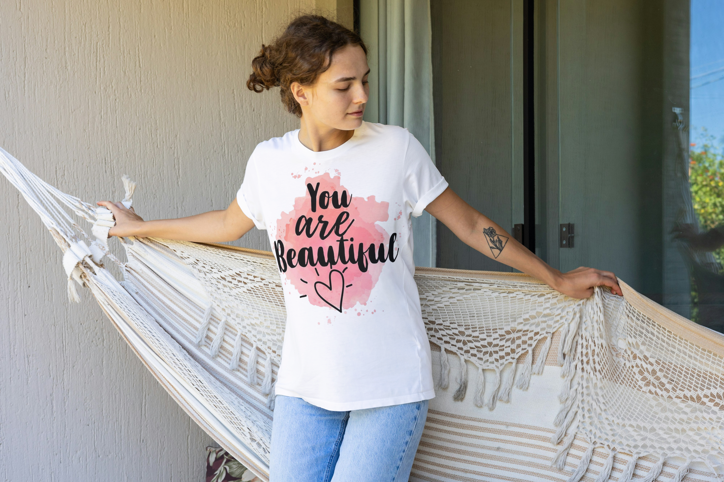 You Are Beautiful Tee — Inspirational Women's Graphic T-Shirt