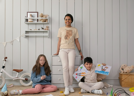 Floral Minimalist Tee — Abstract Line Flower Design (You Are Not Alone)