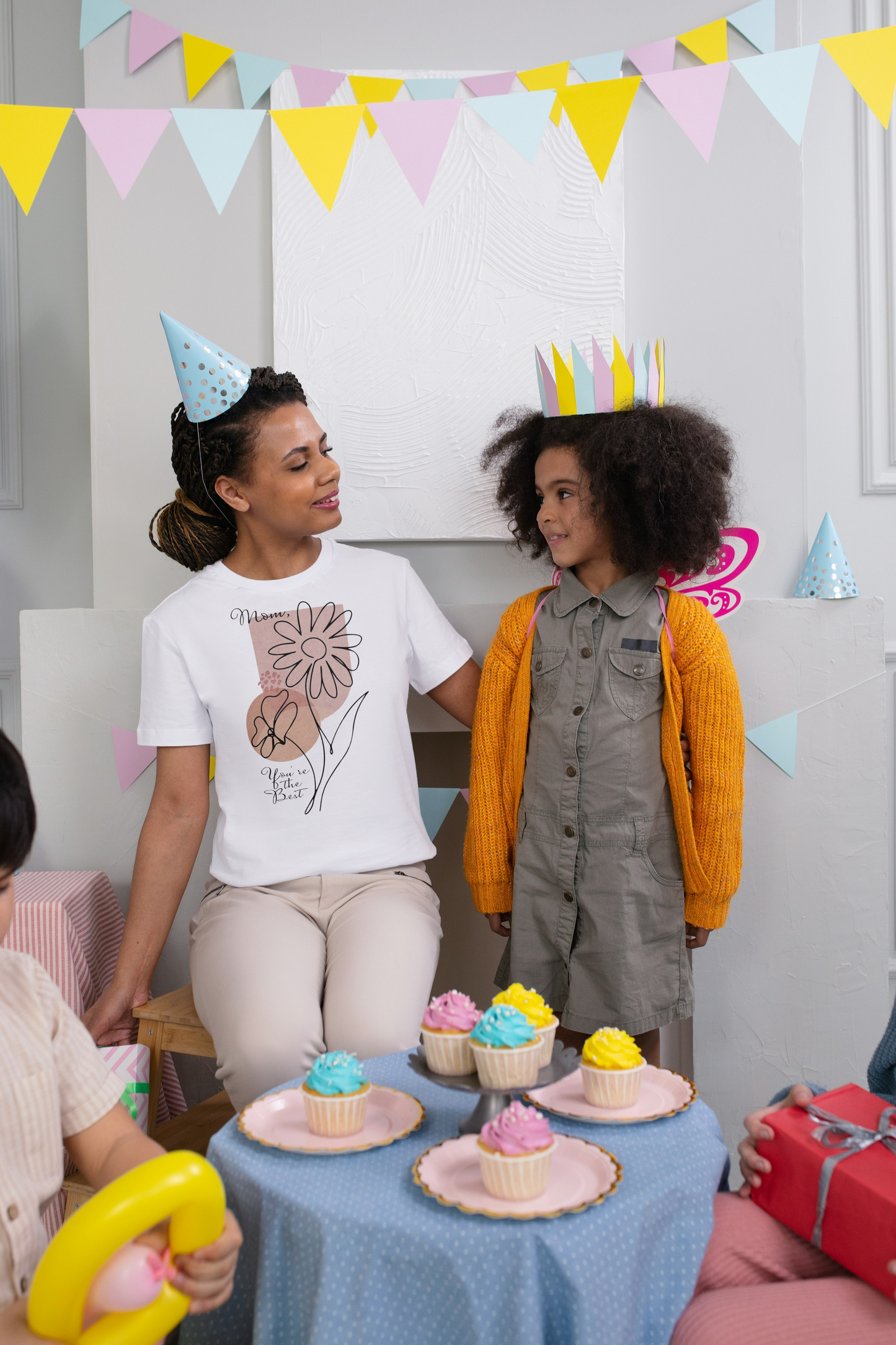 Floral Minimalist Tee — Abstract Line Flower Design (You Are Not Alone)